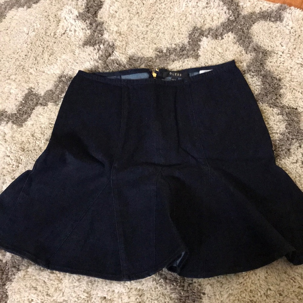A-line jean skirt